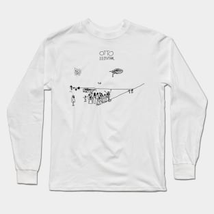 Otto Lilienthal open plan by 9JD Long Sleeve T-Shirt